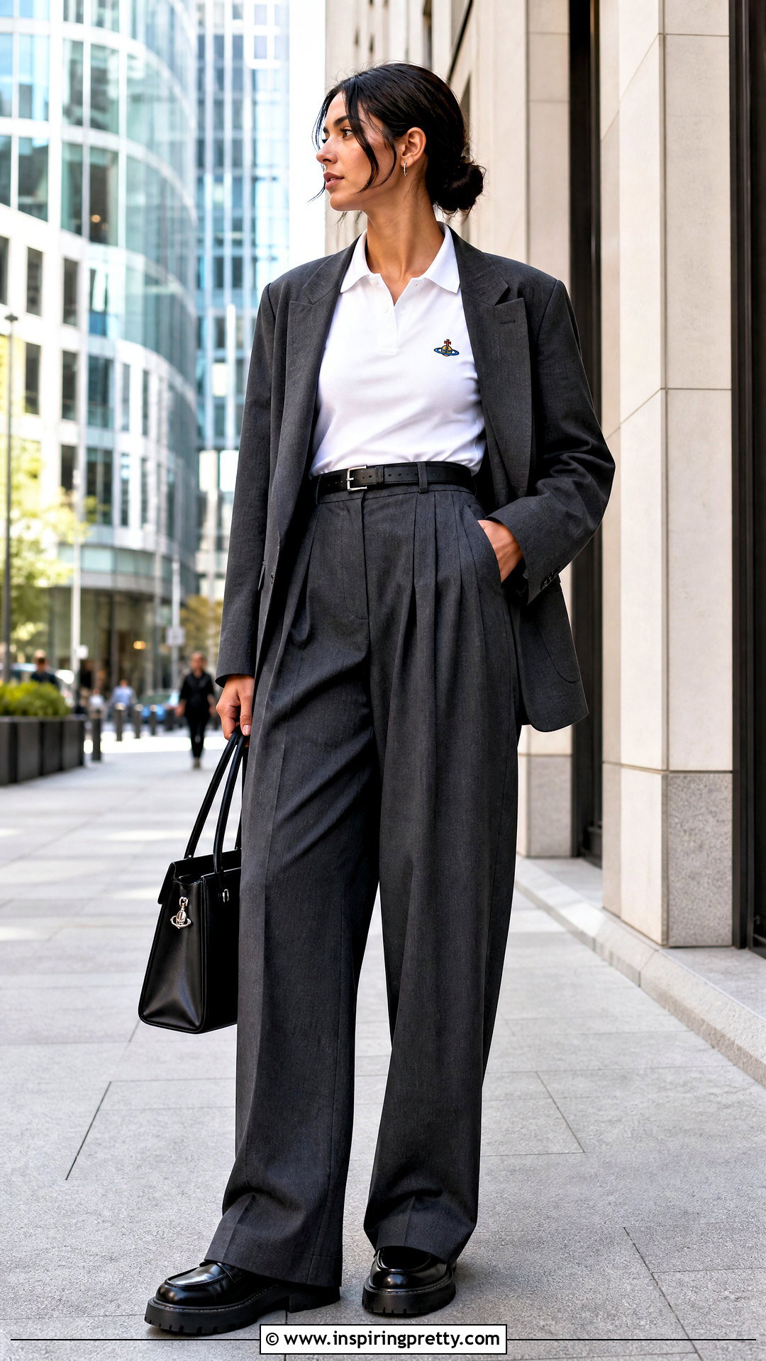 Vivienne Westwood Polo Top With Pleated Pants - 50 vivienne westwood top outfit ideas