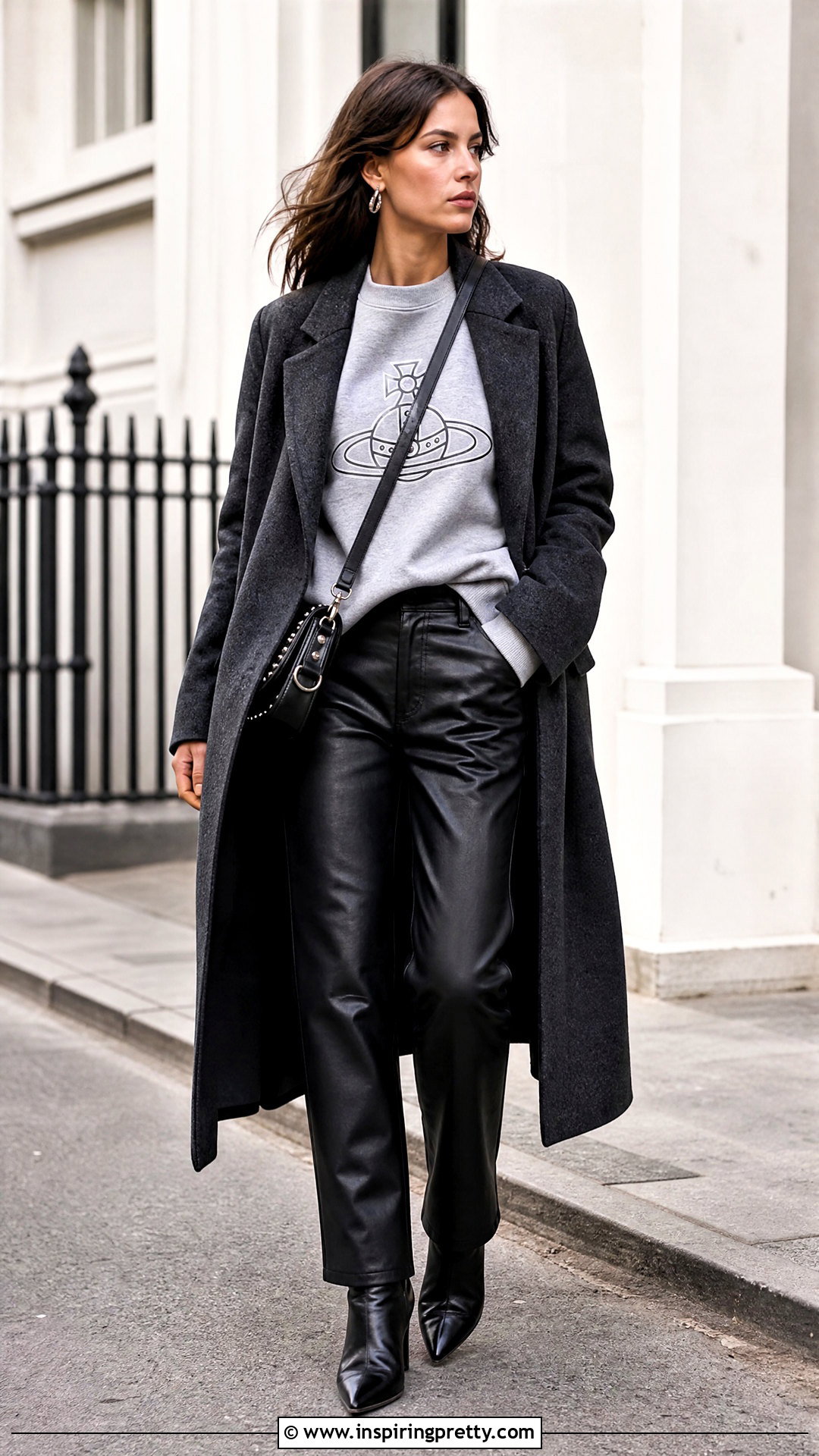 Vivienne Westwood Sweatshirt With Leather Pants - 50 vivienne westwood top outfit ideas