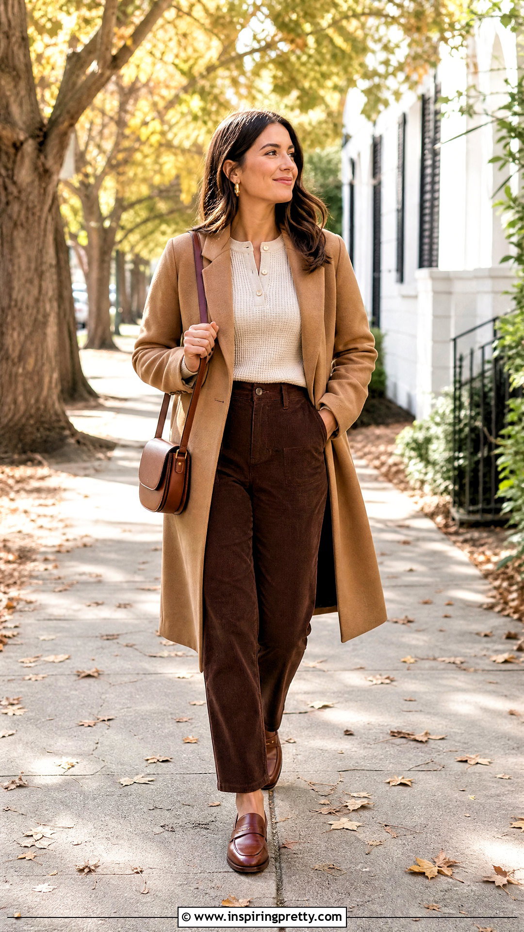 Waffle Top With Corduroy Pants Outfit - 20 Waffle Top Shirt outfit ideas