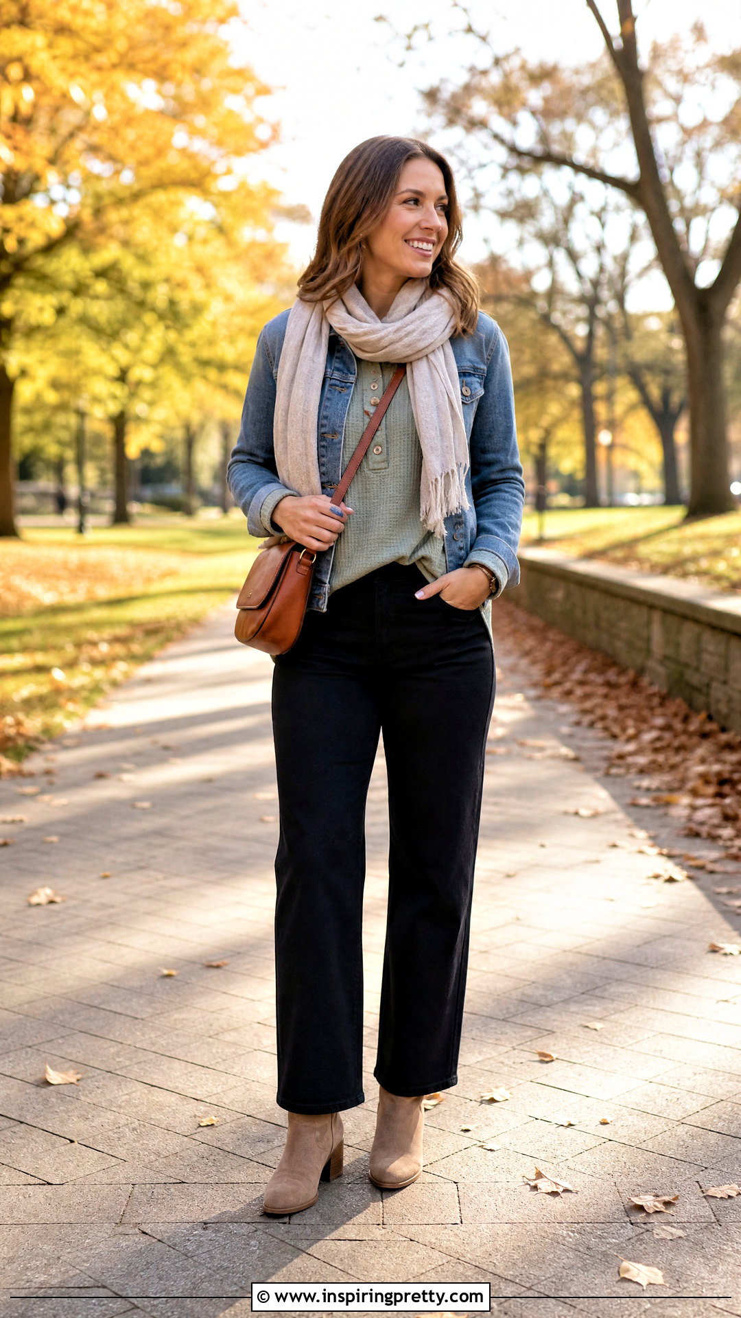 Waffle Top With Denim Jacket Outfit - 20 Waffle Top Shirt outfit ideas