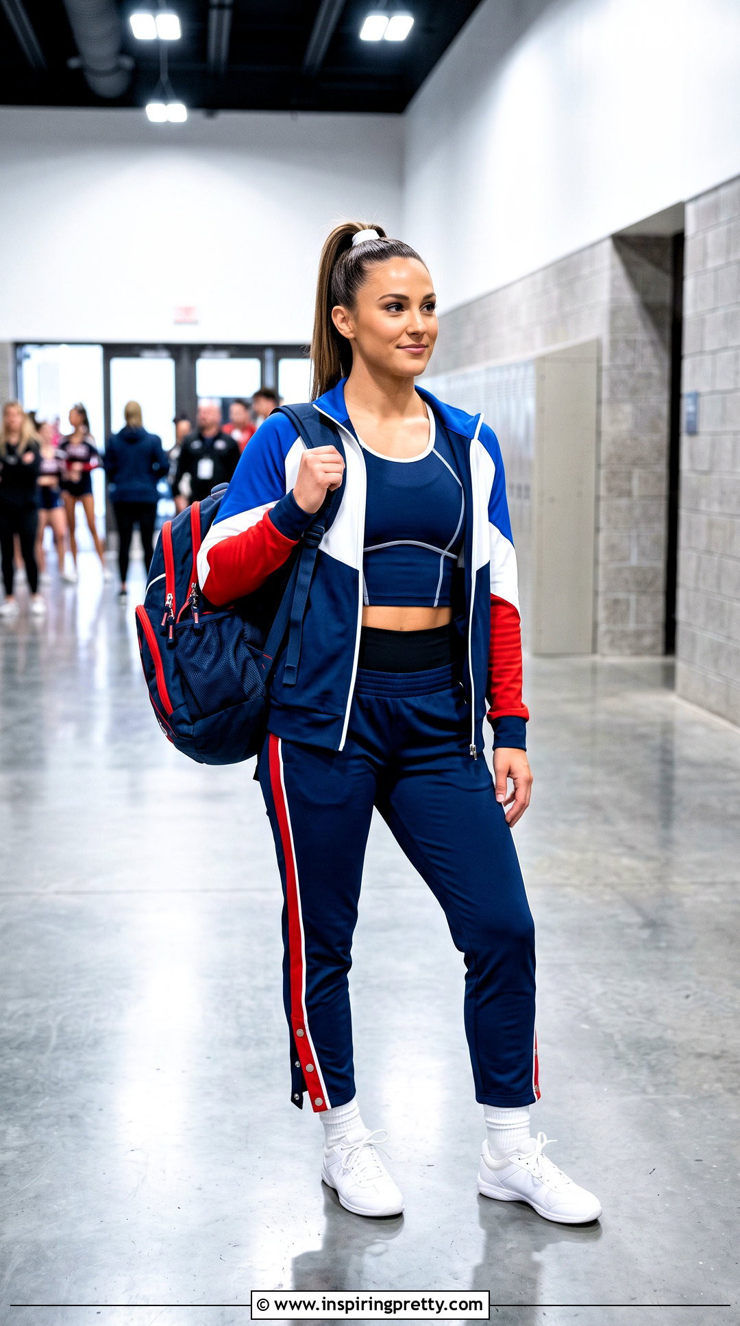 Warm Up Set Cheerleader Crop Top Outfit - 25 cheerleader crop top outfit ideas