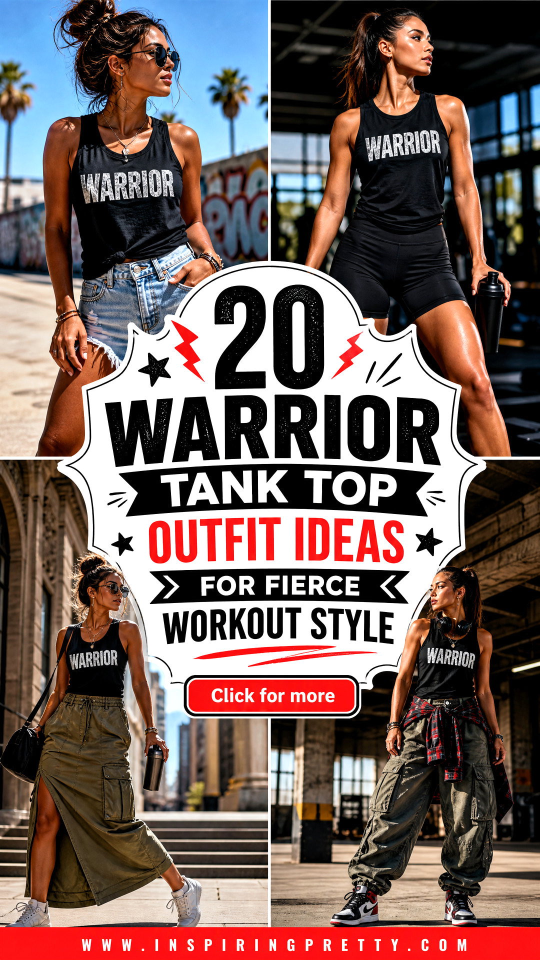 20 Warrior Tank Top Outfit Ideas for Fierce Workout Style - 20 Warrior Tank Top Outfit Ideas for Fierce Workout Style