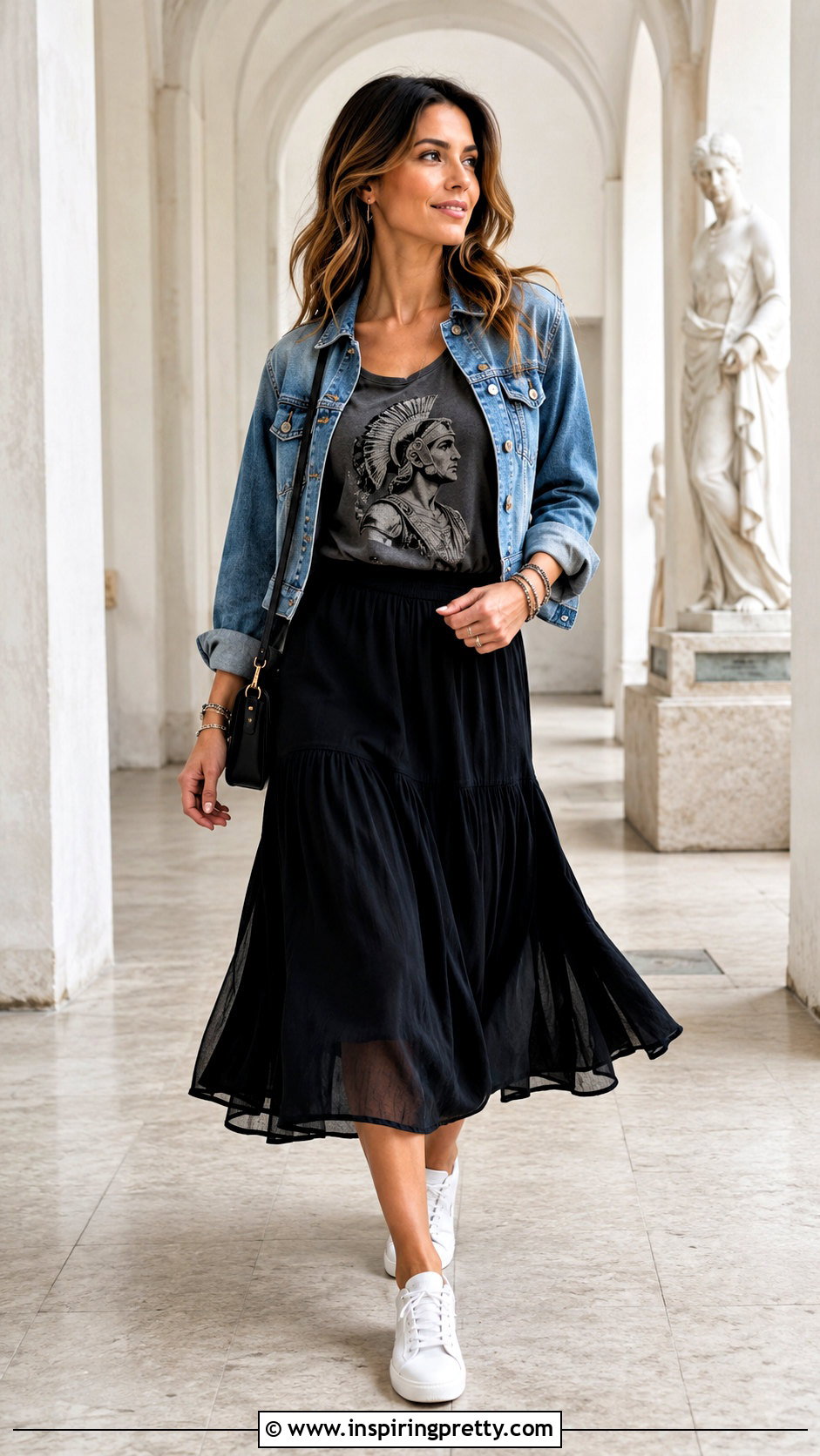 Warrior Tank Top With A Midi Skirt - 20 warrior tank top outfit ideas