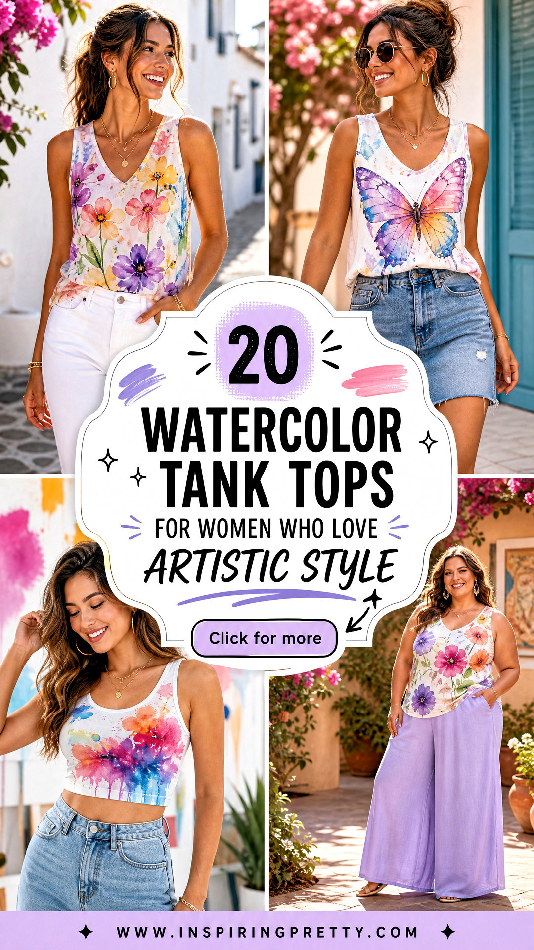 20 Watercolor Tank Tops for Women Who Love Artistic Style - 20 Watercolor Tank Tops for Women Who Love Artistic Style
