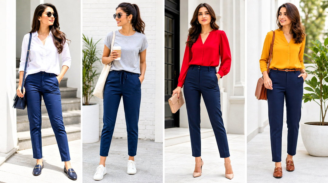 20 Ways: What Color Top to Wear With Blue Pants for Chic Outfits
