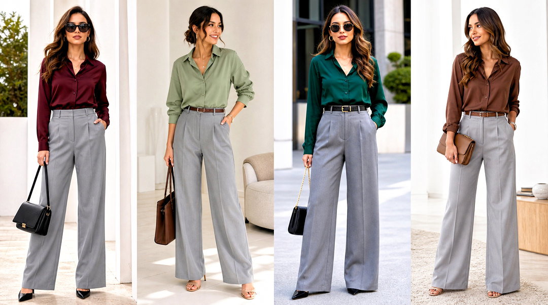 20 Ways: What Color Top to Wear With Grey Pants for Chic Style