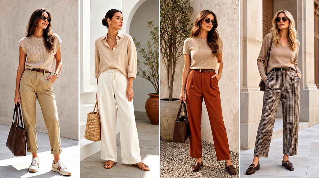 20 Ways: What Pants Go With My Warm Neutral Tops for Chic Style