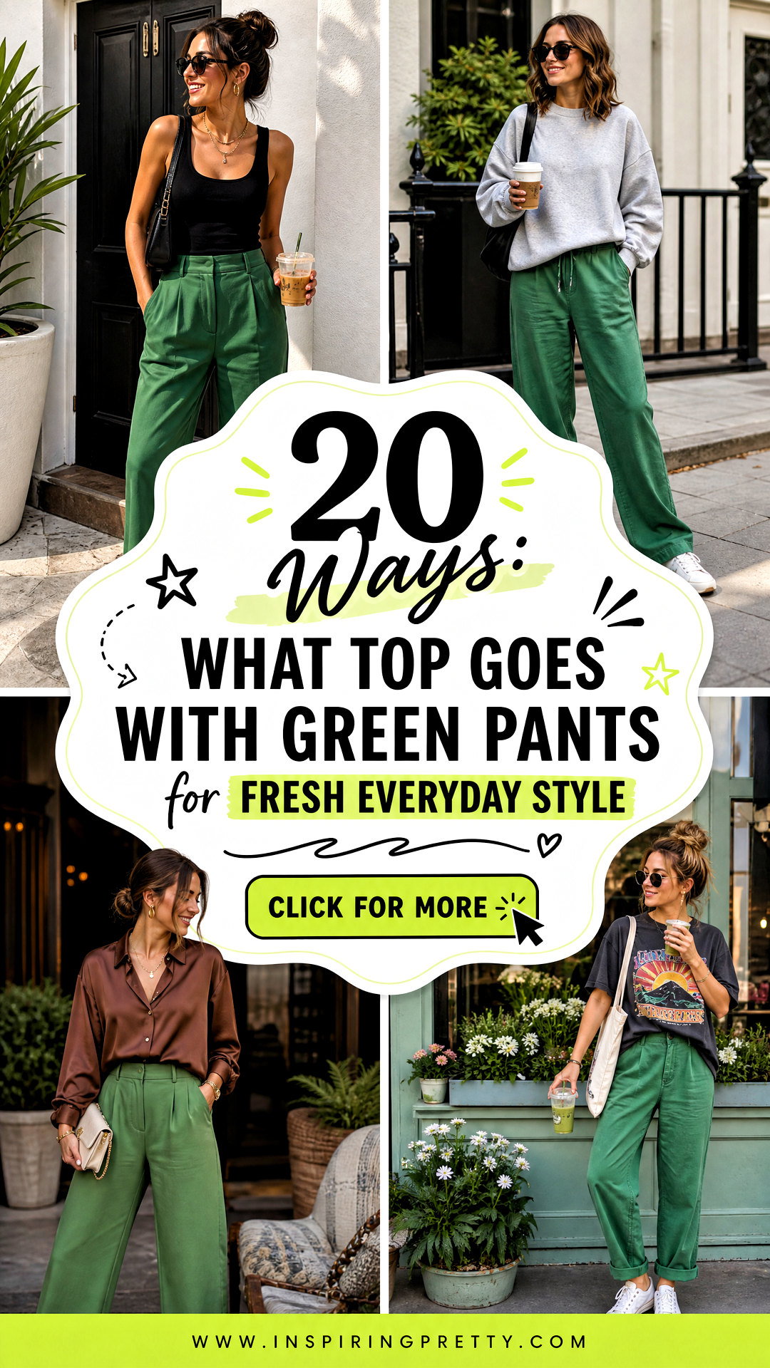 20 Ways What Top Goes With Green Pants for Fresh Everyday Style - 20 Ways: What Top Goes With Green Pants for Fresh Everyday Style