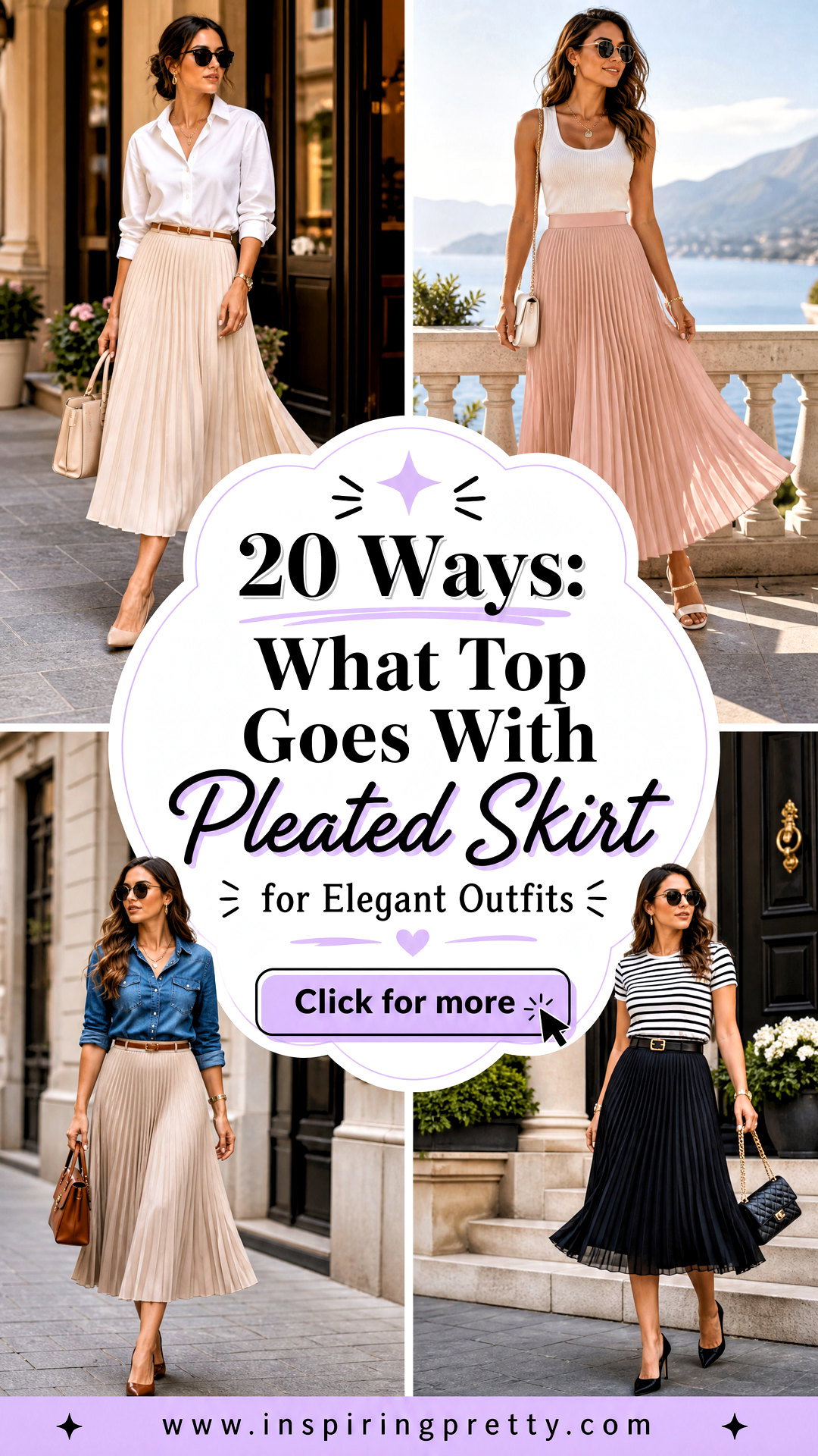 20 Ways What Top Goes With Pleated Skirt for Elegant Outfits - 20 Ways: What Top Goes With Pleated Skirt for Elegant Outfits