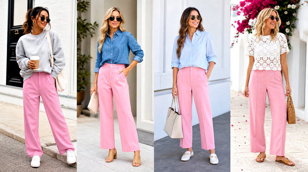 20 Ways What Top to Wear With Pink Pants for Bold Chic Style