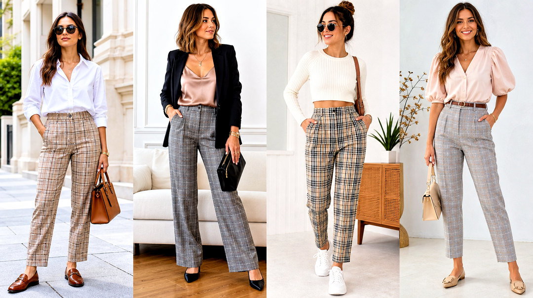 20 Ways: What Top to Wear With Plaid Pants for Cozy-Chic Style