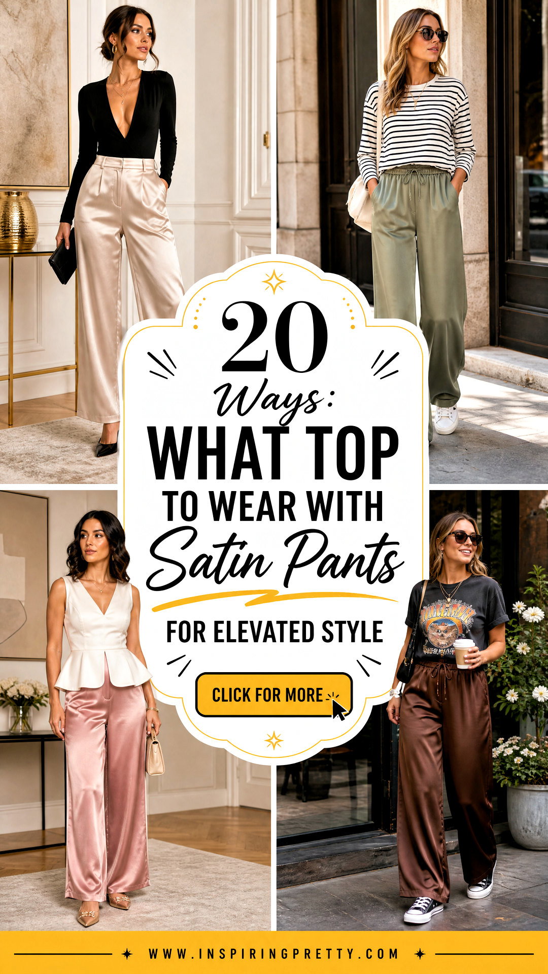 20 Ways What Top to Wear With Satin Pants for Elevated Style - 20 Ways: What Top to Wear With Satin Pants for Elevated Style