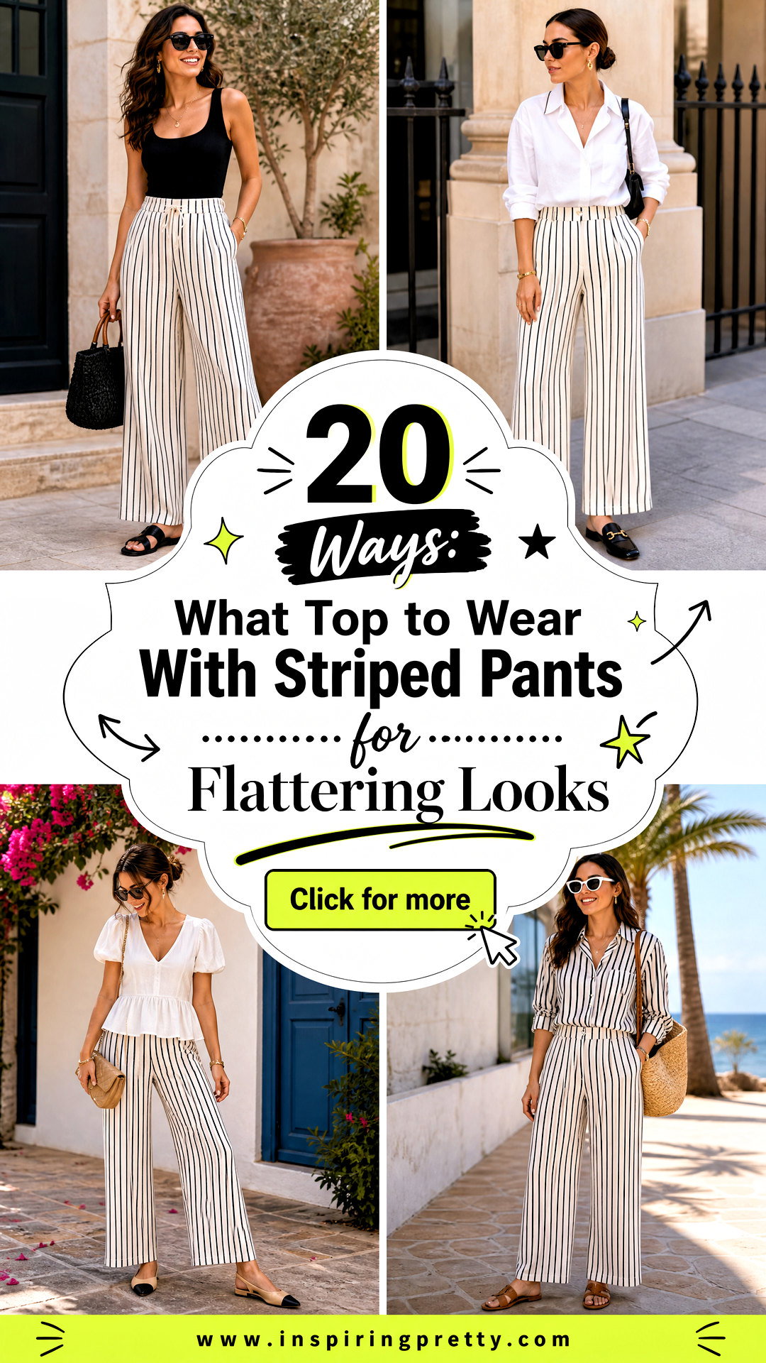 20 Ways What Top to Wear With Striped Pants for Flattering Looks - 20 Ways: What Top to Wear With Striped Pants for Flattering Looks