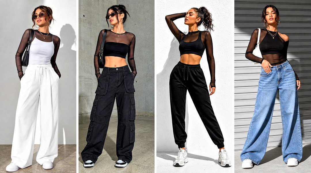 20 Ways What to Wear Under Black Mesh Top With Confidence