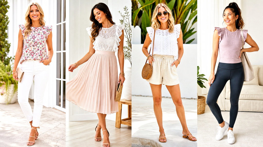 20 Ways to Add Flutter Sleeves to Tank Tops for a Chic DIY