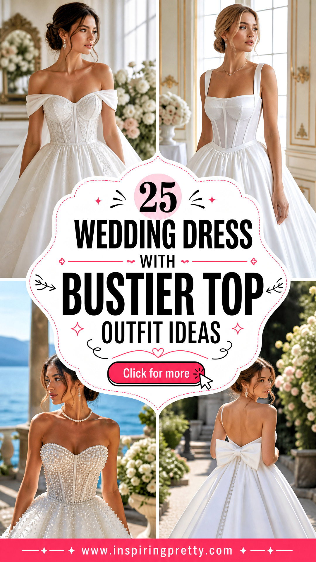 25 Wedding Dress With Bustier Top Outfit Ideas for Brides - 25 Wedding Dress With Bustier Top Outfit Ideas for Brides