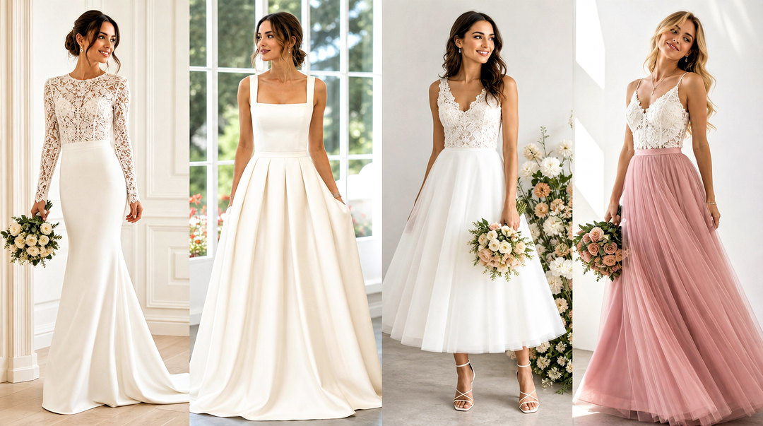 20 Wedding Skirt and Top Two Pieces for Chic Modern Brides
