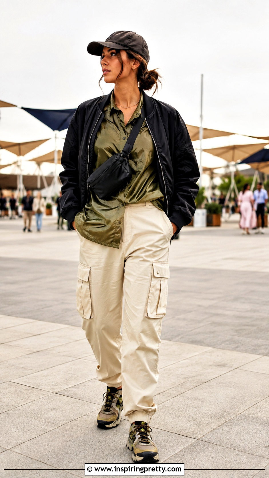 Wet Shirt Top With Cargo Pants - 25 wet shirt top outfit ideas