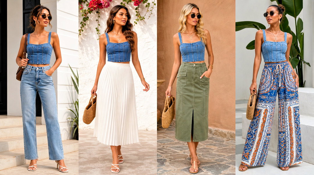 What To Wear With a Denim Tank Top 25 Fresh Outfit Ideas
