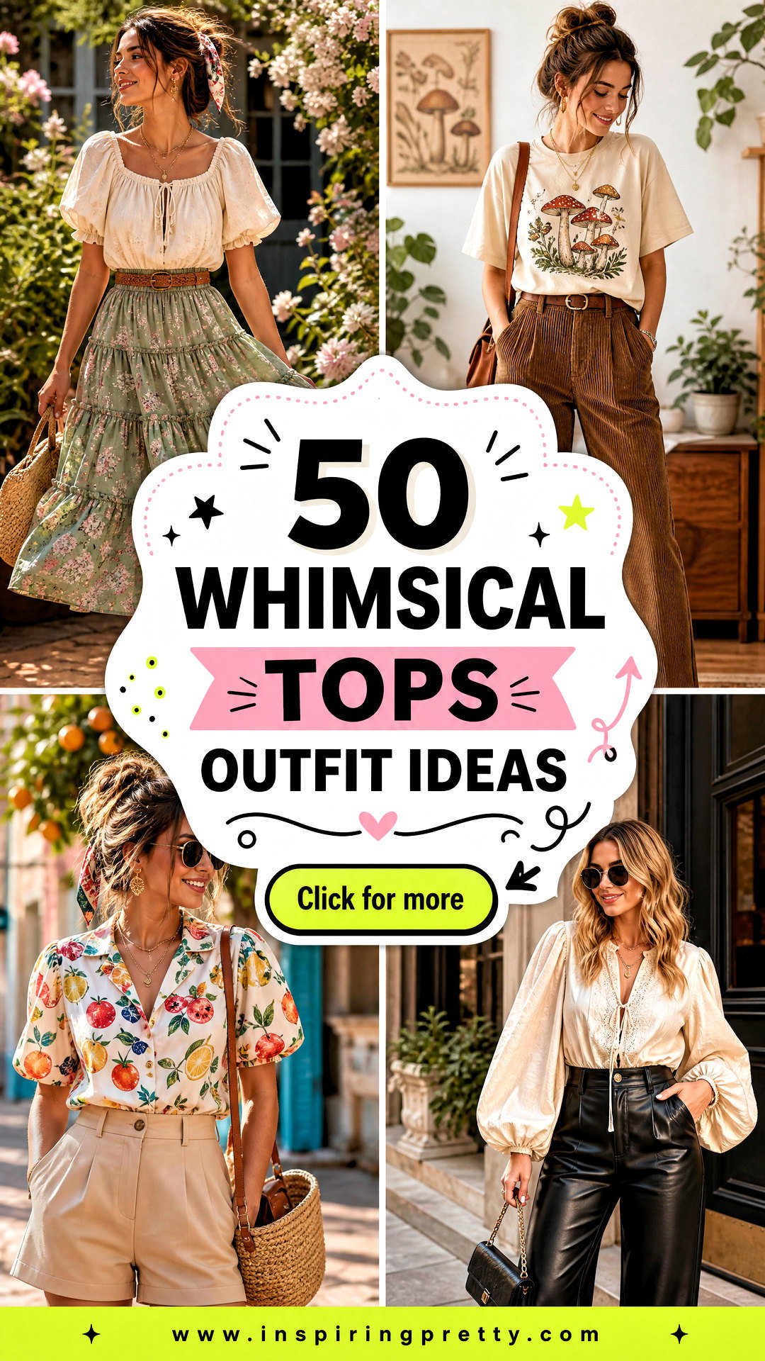 50 Whimsical Tops Outfit Ideas for Playful Statement Looks - 50 Whimsical Tops Outfit Ideas for Playful Statement Looks