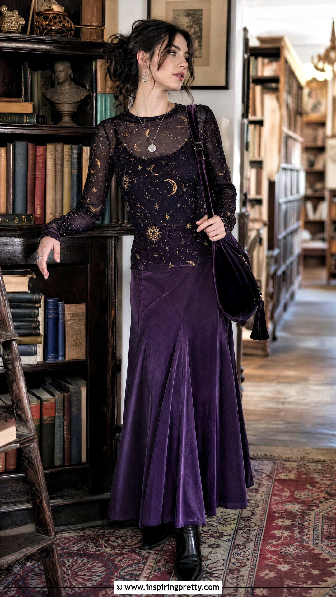 Whimsigoth Celestial Long Sleeve Top Outfit - 50 long sleeve tops aesthetics