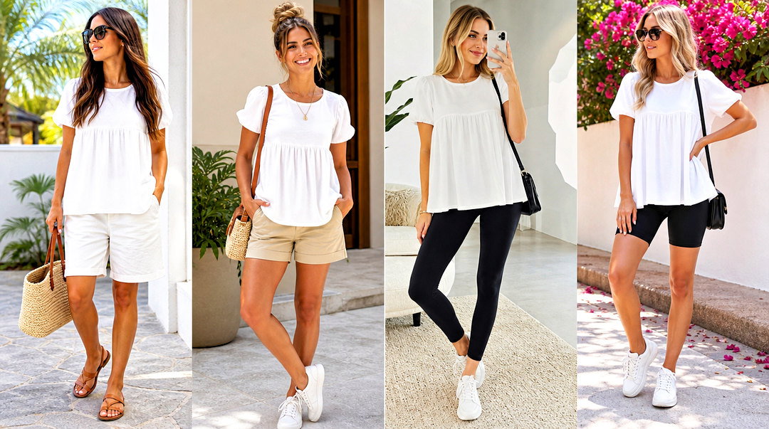50 White Babydoll Top Outfit Ideas for a Romantic Summer