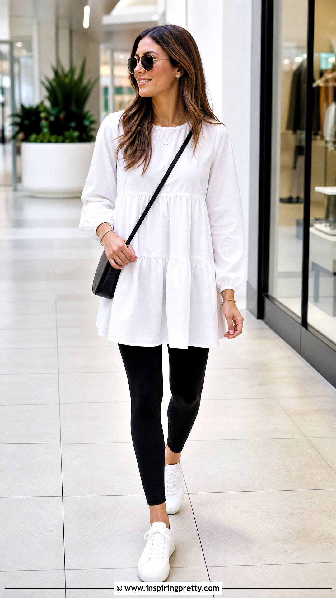 White Babydoll Top With Leggings - 50 white babydoll top outfit ideas