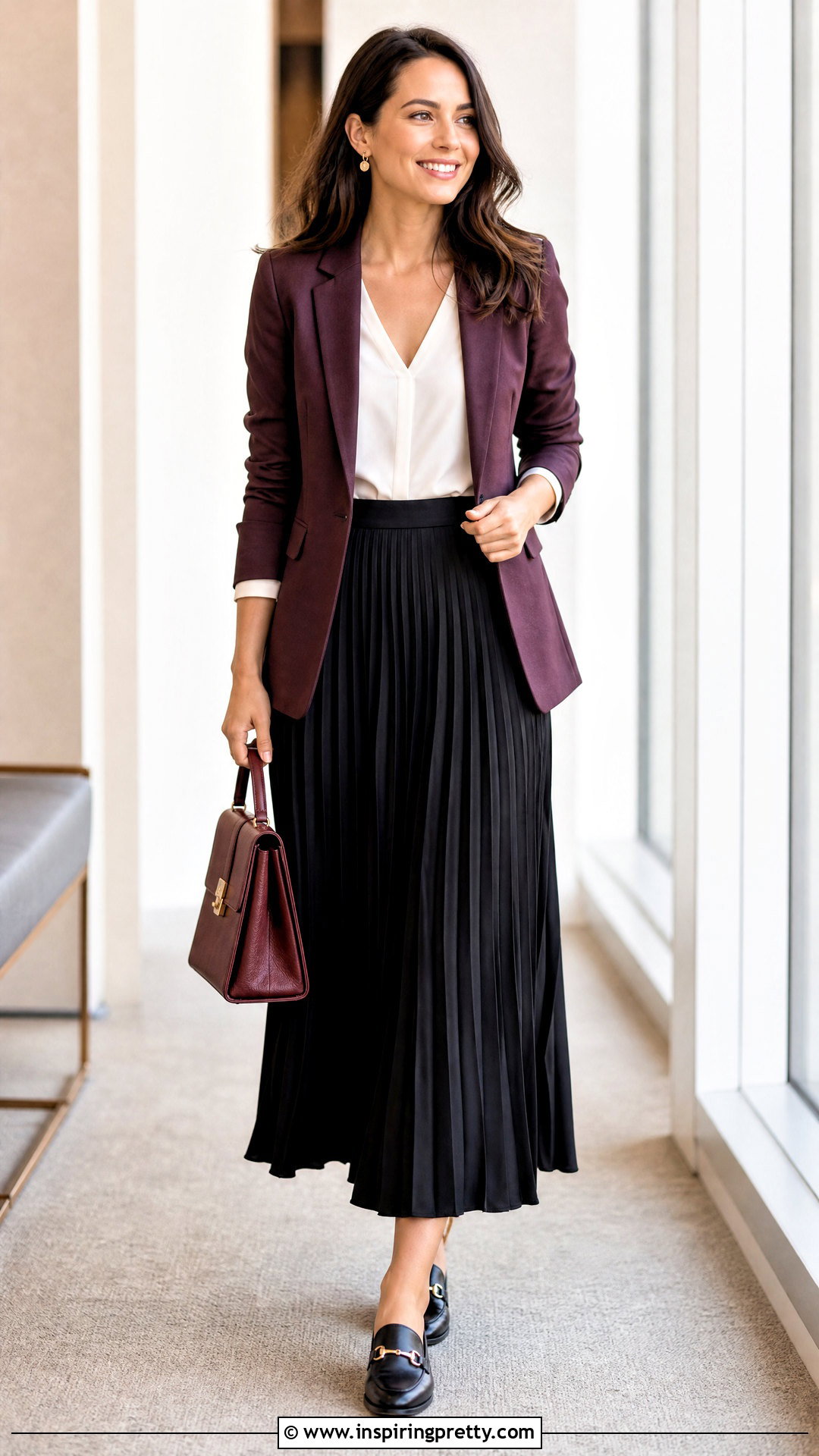 White Blouse And Black Long Skirt Outfit - 50 long skirt and top outfits