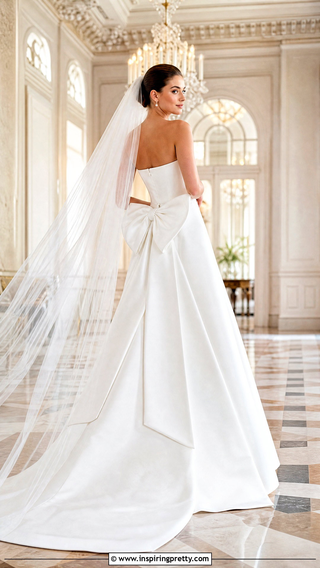 White Corset Top With Mikado Bow Skirt - 25 White Corset Top Wedding outfit ideas