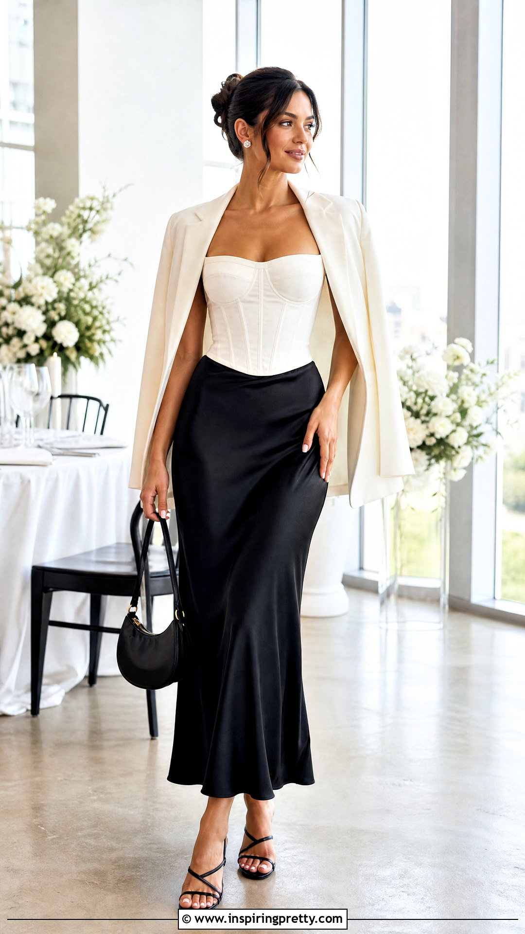 White Corset Top With Slip Skirt - 50 white corset top outfit ideas
