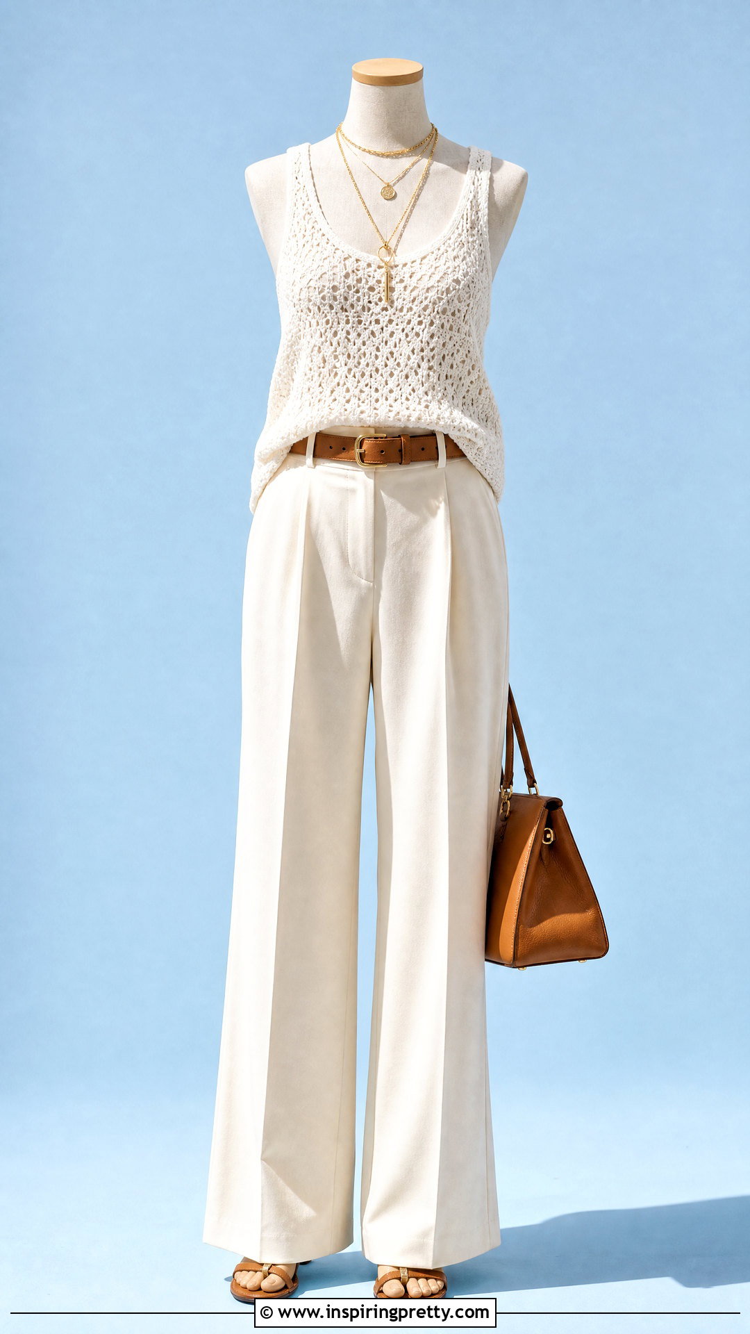 White Crochet Top With White Trousers - 20 white crochet top on mannequin ideas