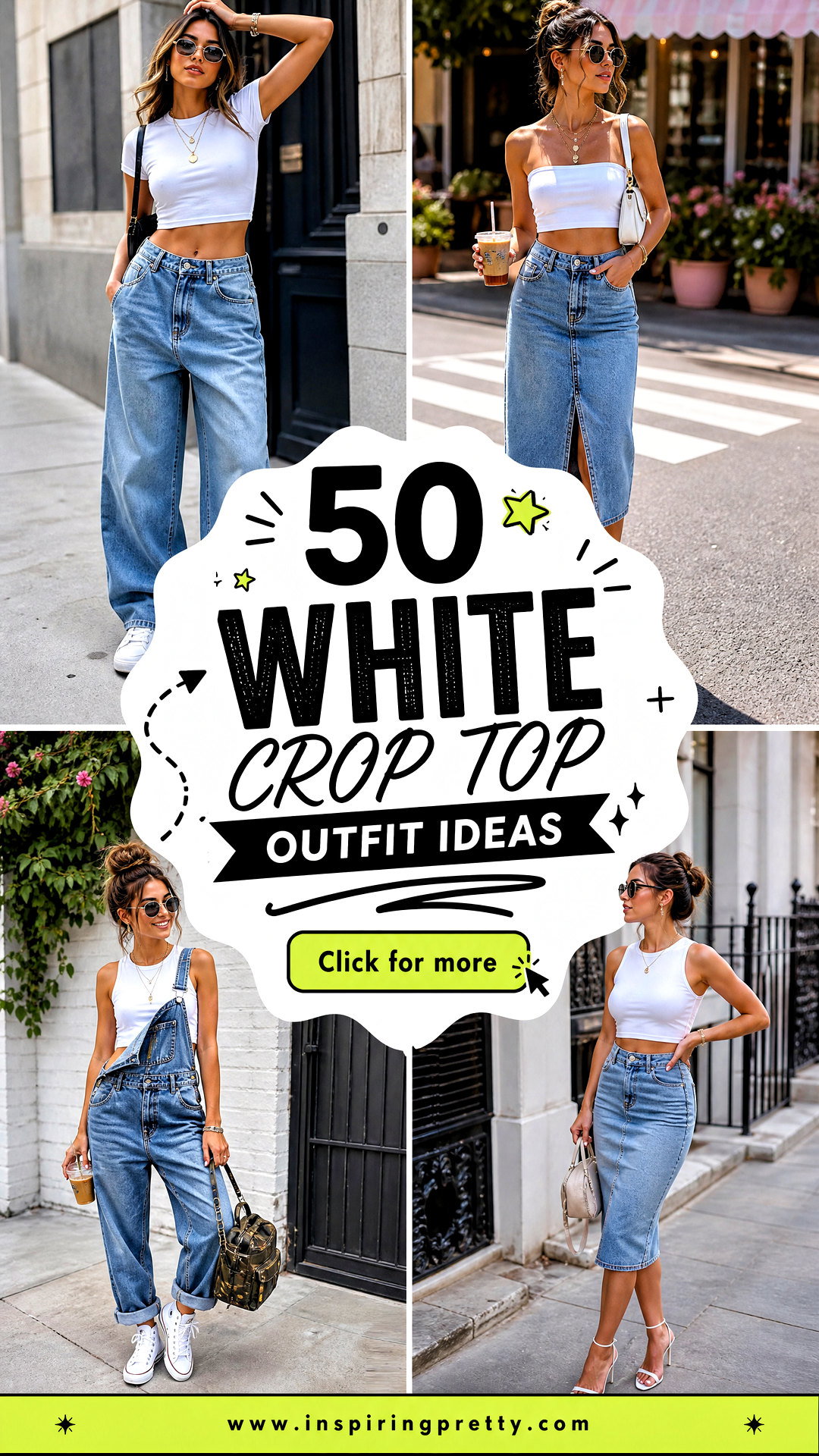 50 White Crop Top Outfit Ideas for Fresh 2026 Summer Style - 50 White Crop Top Outfit Ideas for Fresh 2026 Summer Style