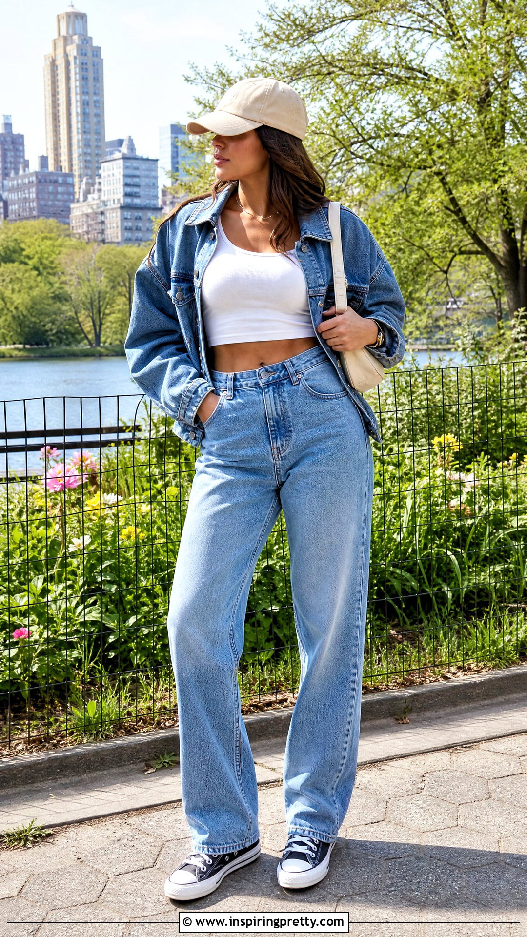 White Crop Top With High Waisted Jeans - 50 white top outfit casual ideas
