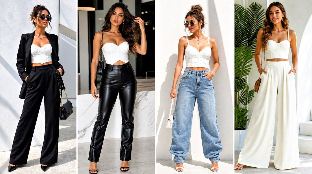 25 White Designer Crop Top Outfit Ideas for Luxe Summer Style