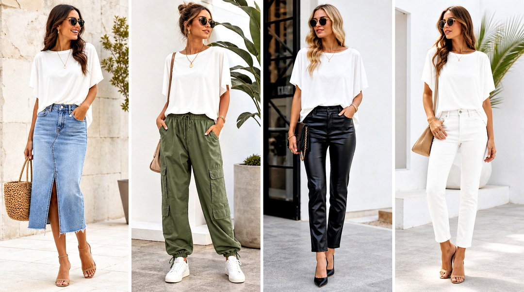 20 White Dolman Top Outfit Ideas for Relaxed Chic Style