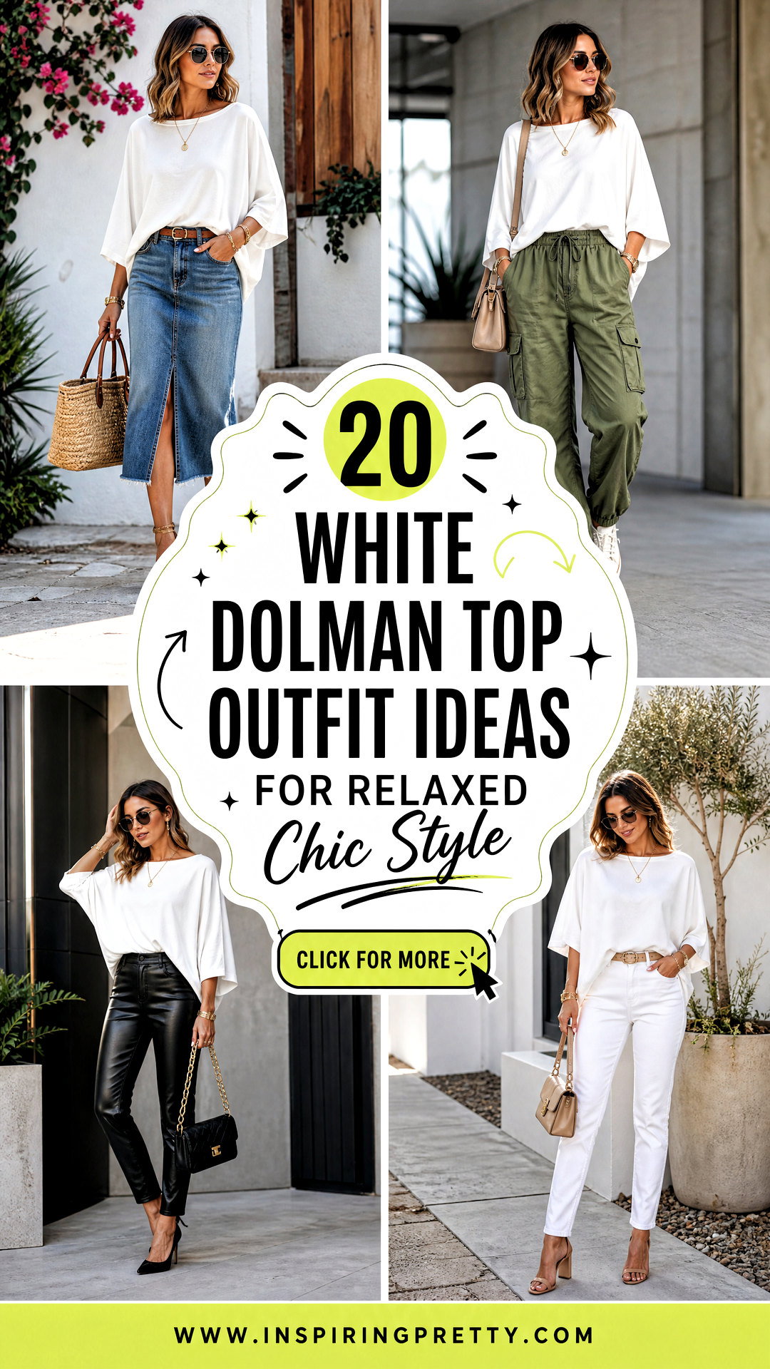 20 White Dolman Top Outfit Ideas for Relaxed Chic Style - 20 White Dolman Top Outfit Ideas for Relaxed Chic Style