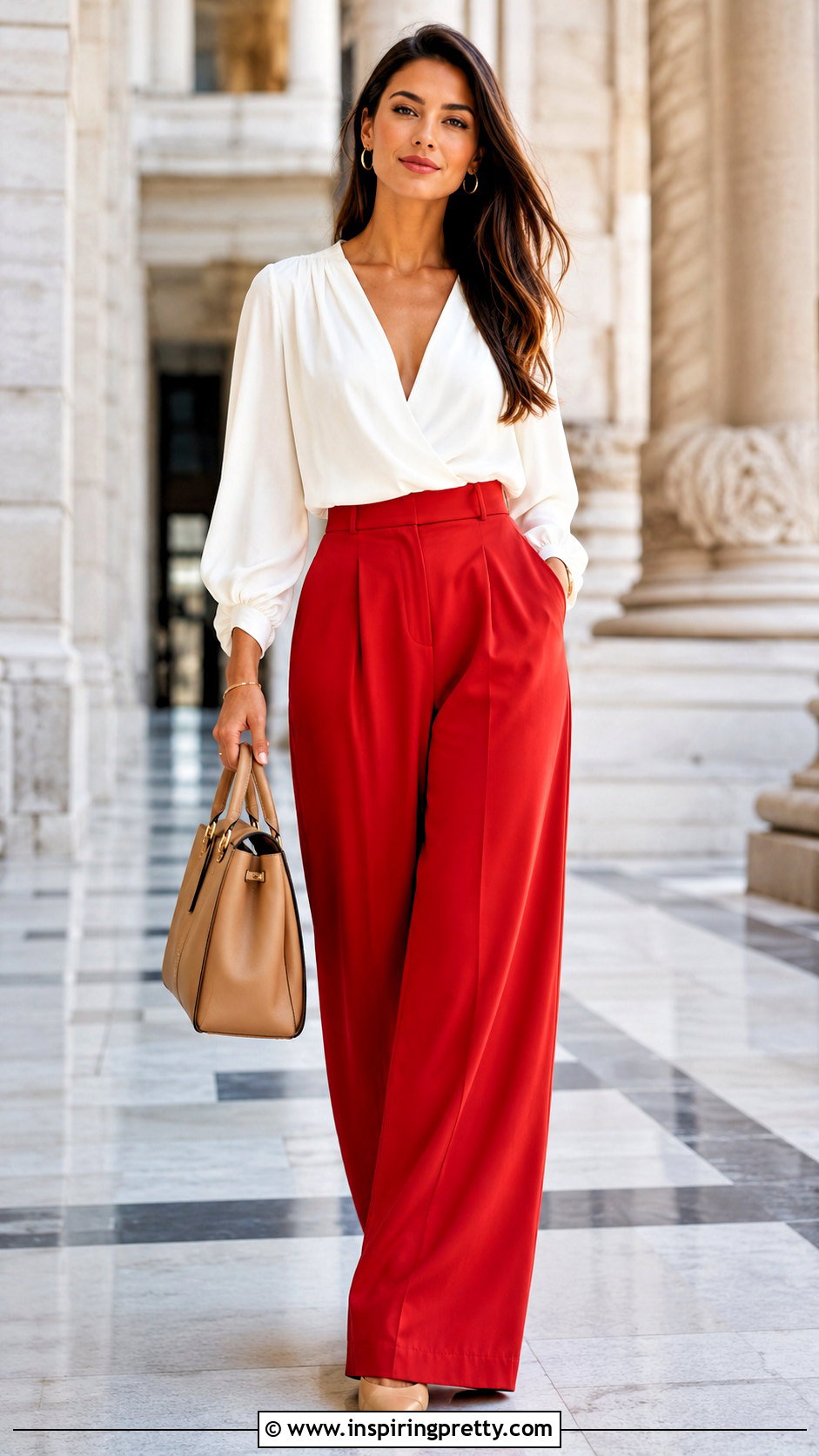 White Flowy Top With Brown Suede Skirt - 50 white flowy top outfit ideas