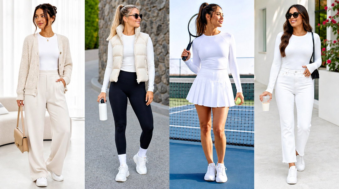 50 White Full Sleeve Top Outfit Ideas for Polished Looks