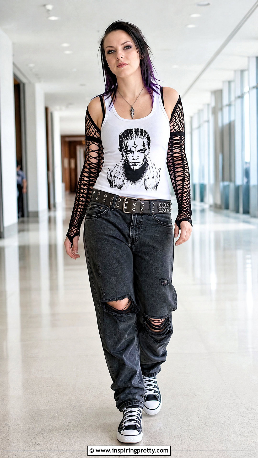 White Jeff Hardy Tank Top With Black Jeans - 20 Jeff Hardy Tank Top outfit ideas