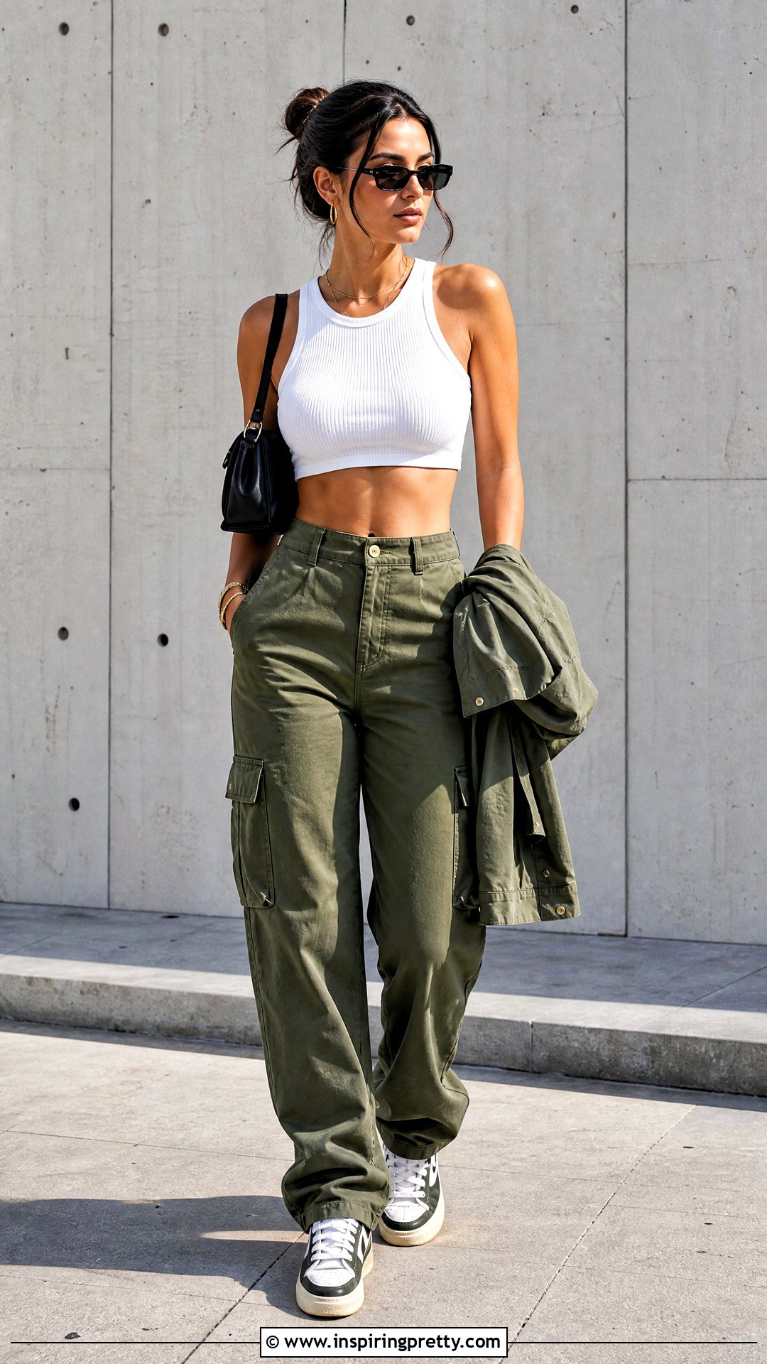 White Knit Crop Top With Cargo Pants - 20 White Knit Crop Tops On Hangers