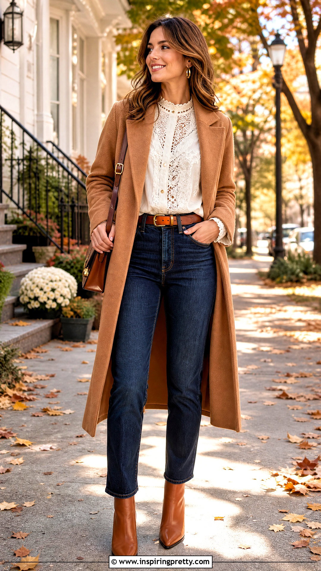 White Lace Long Sleeve Top Fall Outfit - 50 white lace long sleeve top outfit ideas