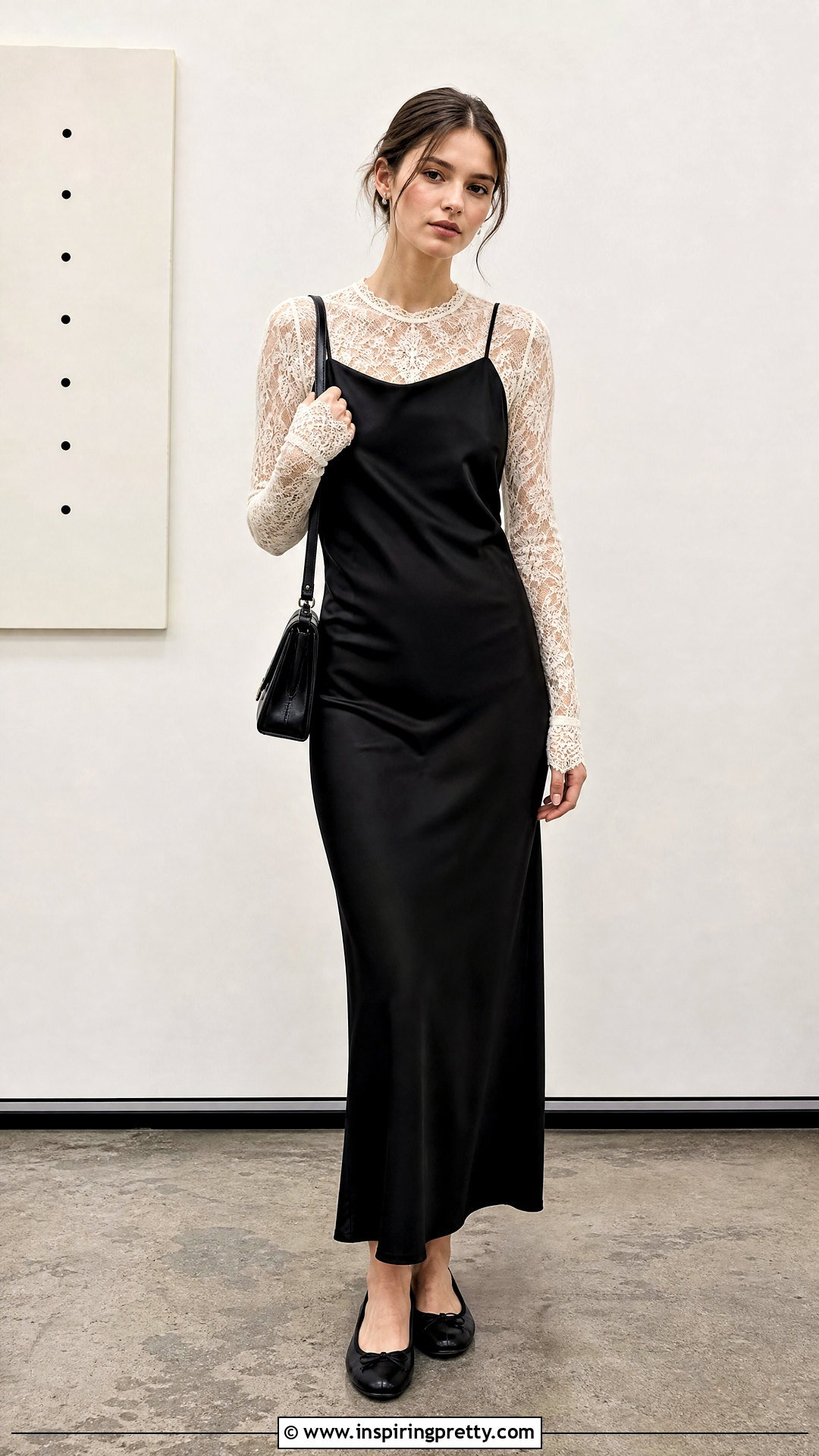 White Lace Top Under A Slip Dress - 50 white lace top outfit ideas