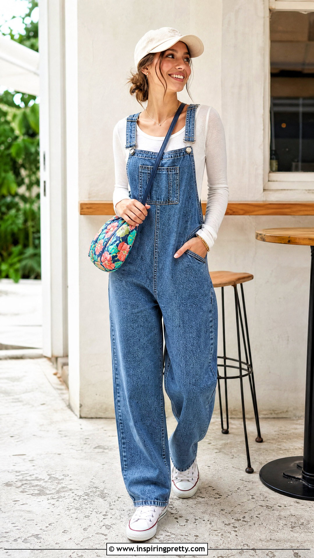 White Panty Hose Top With Denim Overalls - 25 panty hose top diy ideas