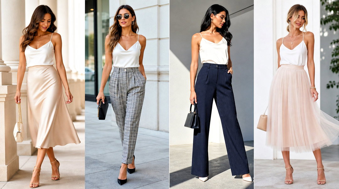 50 White Satin Top Outfit Ideas for Elegant Evening Style