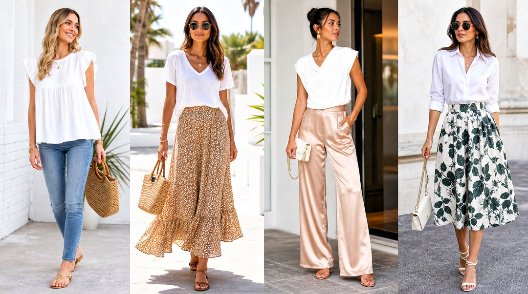 50 White Summer Top Outfit Ideas for Fresh Warm-Weather Looks