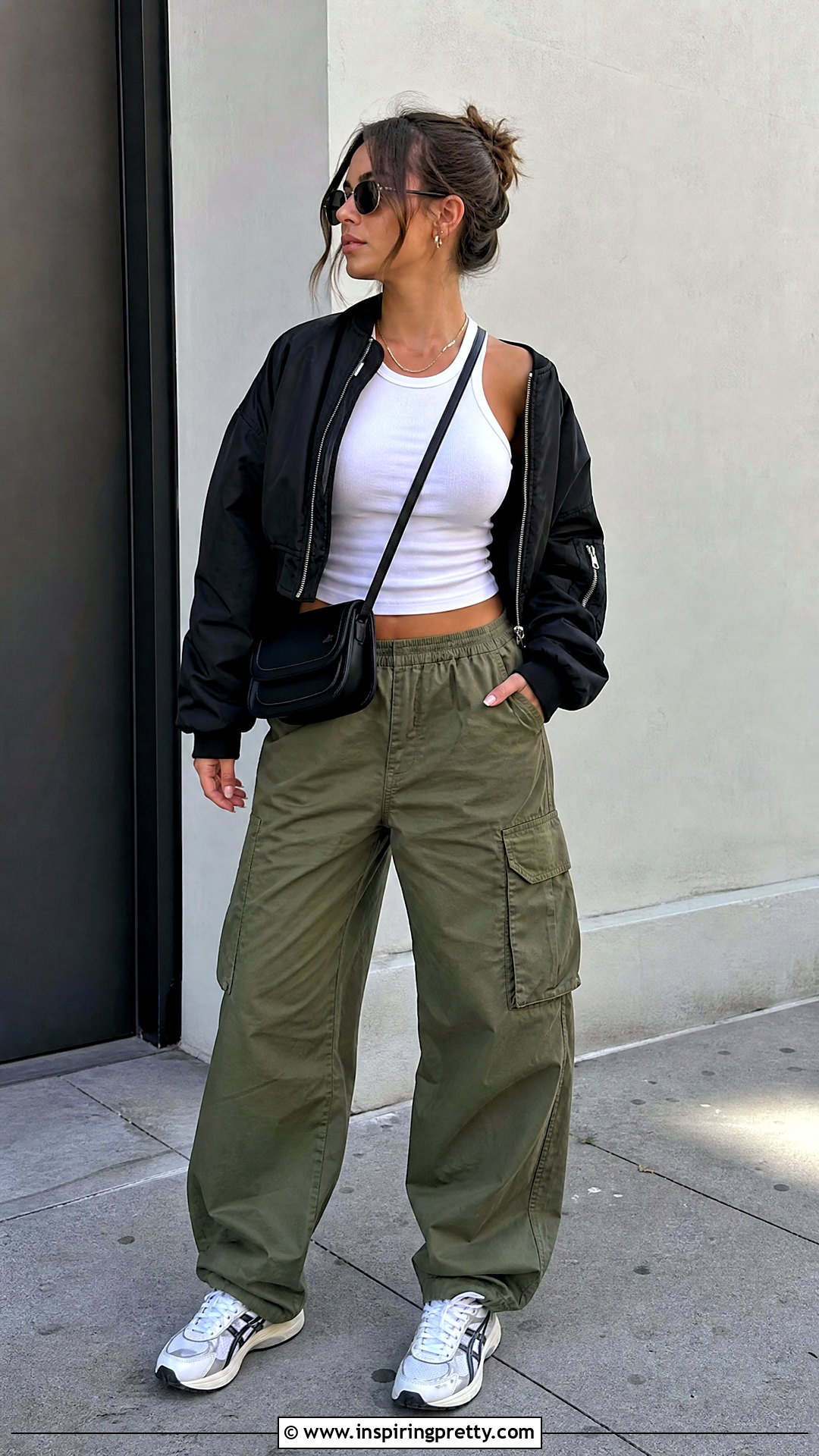 White Tank Top With Cargo Pants - 50 white tank top outfit ideas