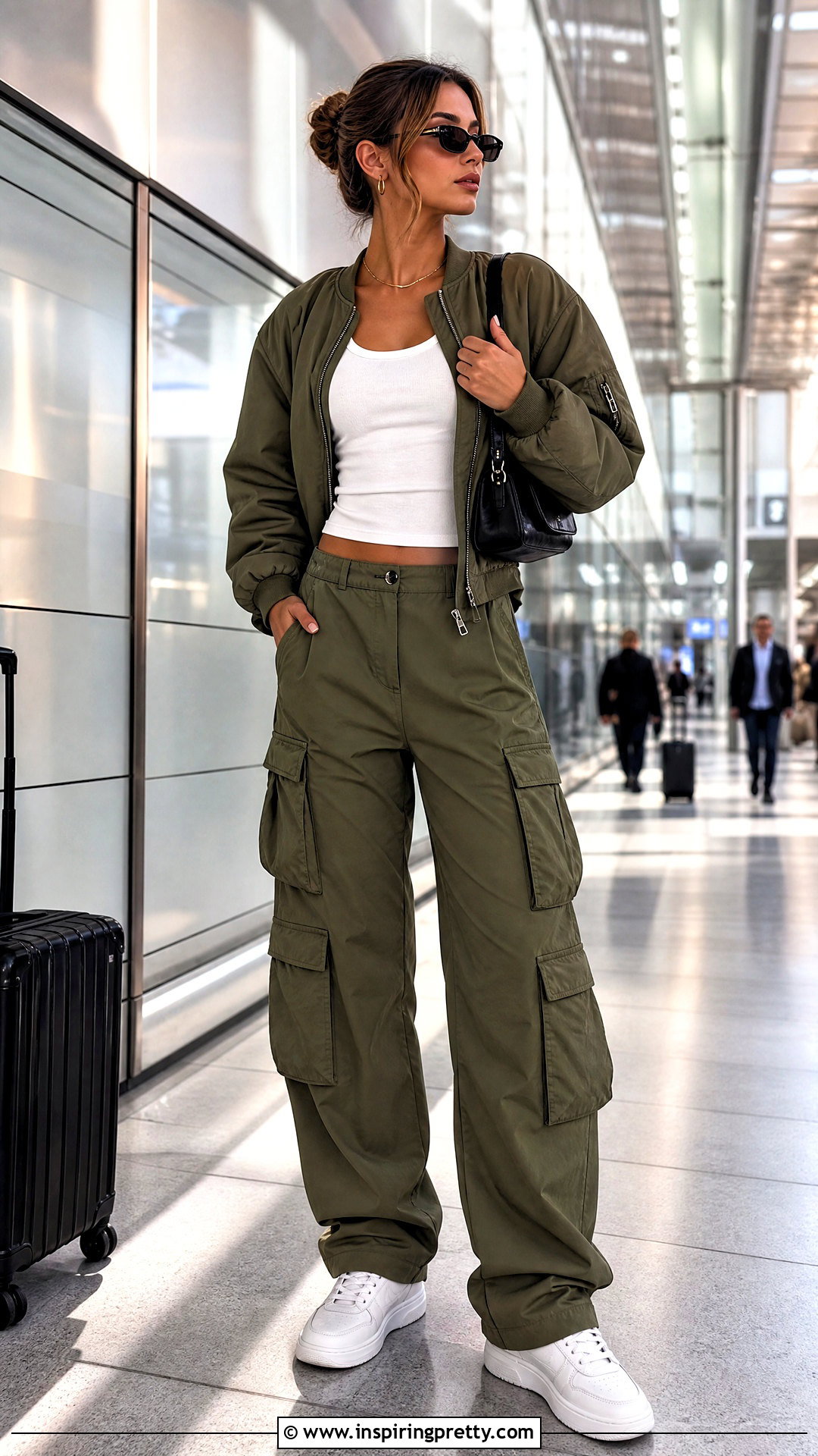 White Tank Top With Cargo Pants - 50 white top outfit ideas