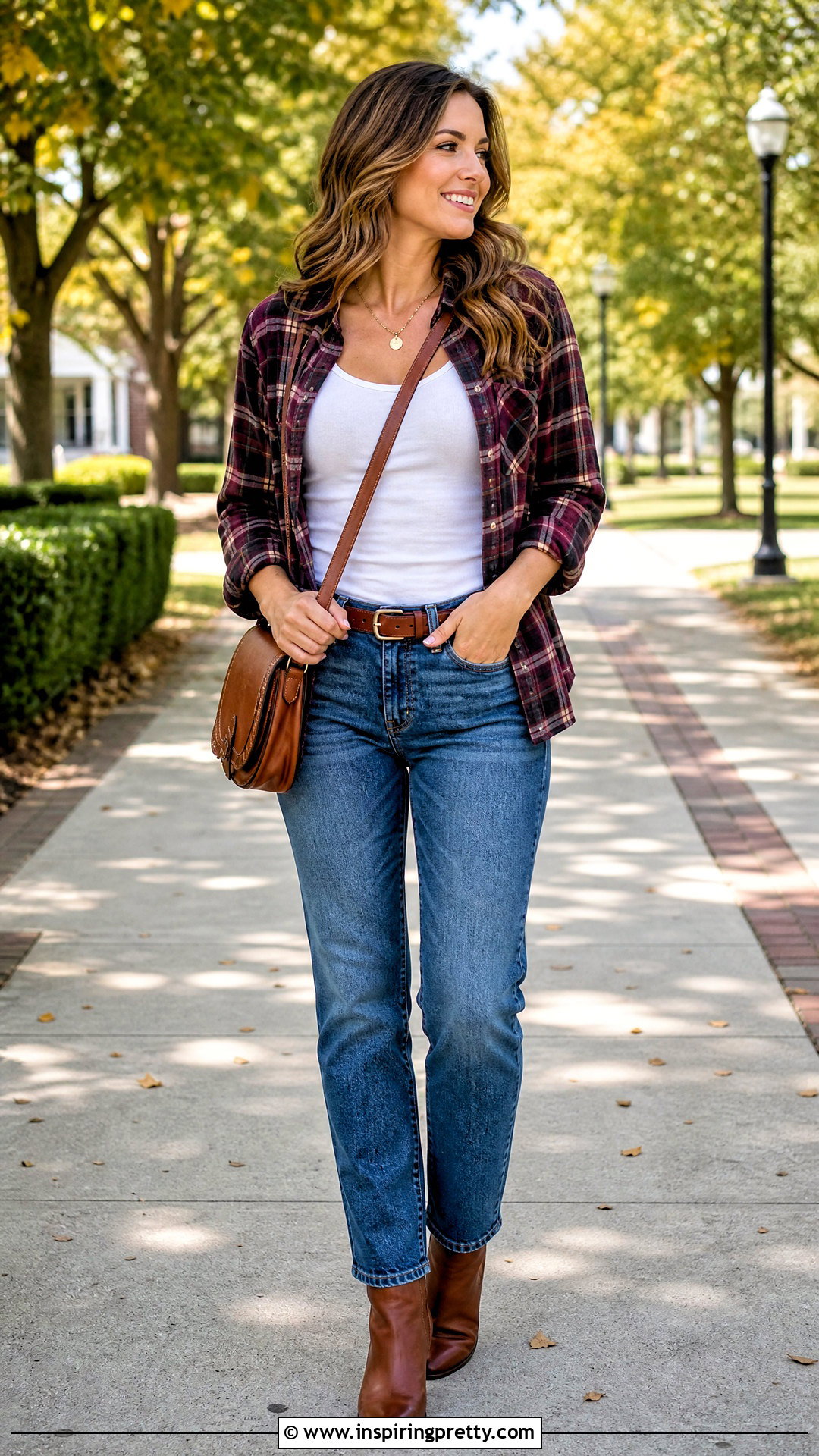 White Tank Top With Flannel Shirt And Jeans - 50 white tank top outfit ideas