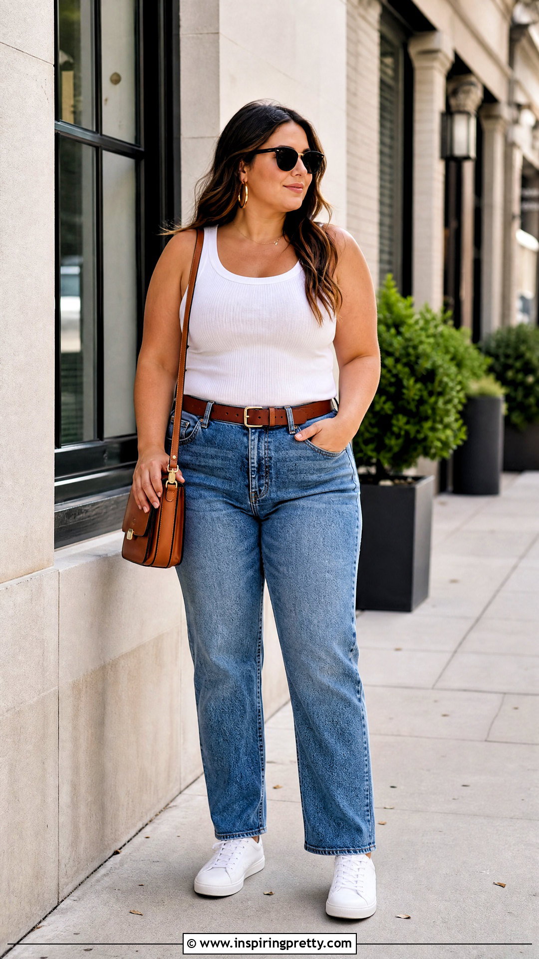 White Tank Top With Straight Leg Jeans - 50 white tank top outfit aesthetic ideas