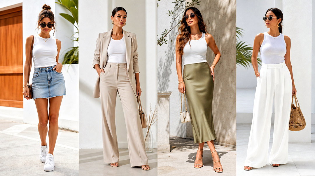 50 White Top Fits for Fresh, Minimal Everyday Style Ideas